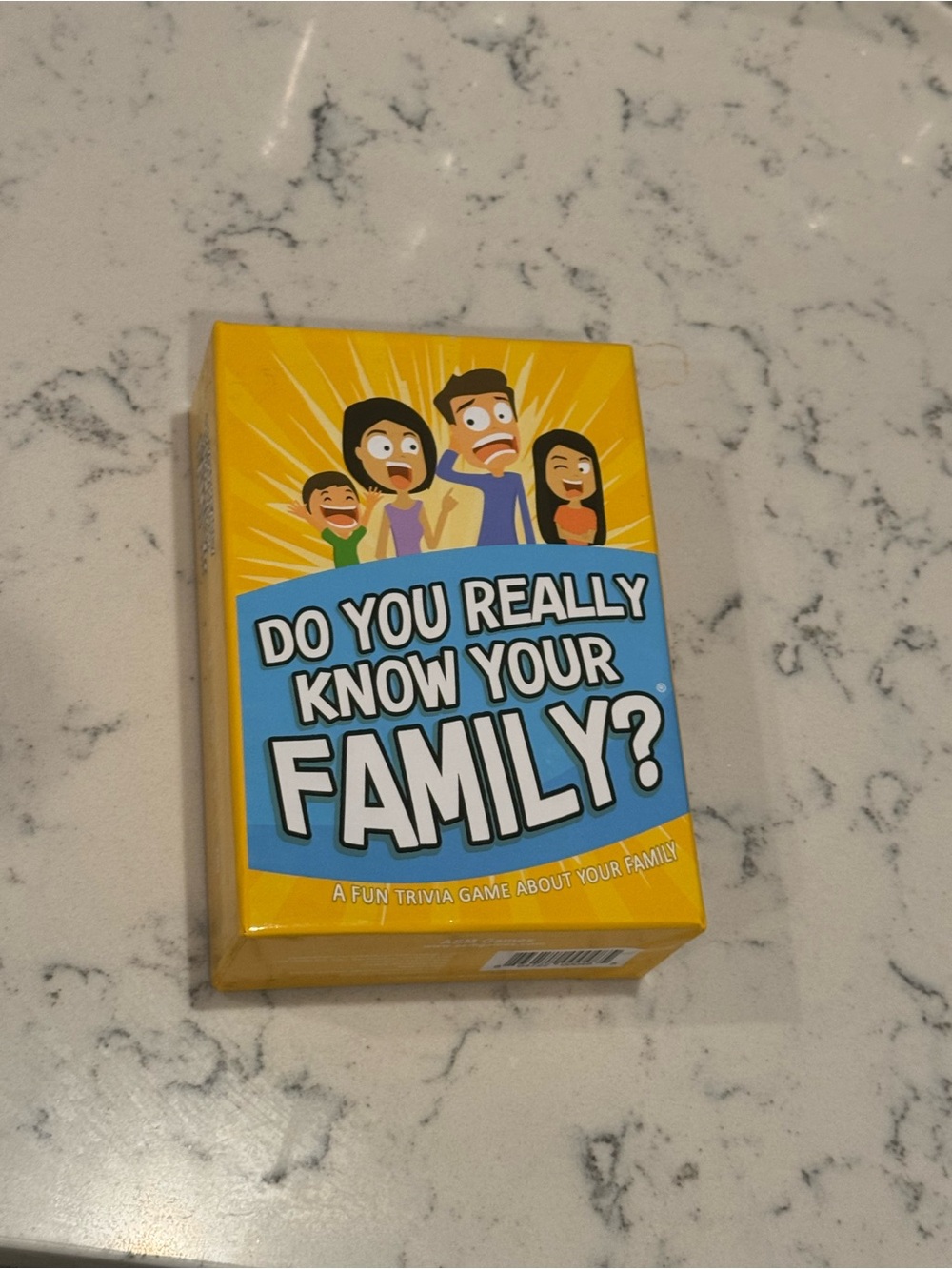 Do You Really Know Your Family? Yellow Family Trivia Party Game